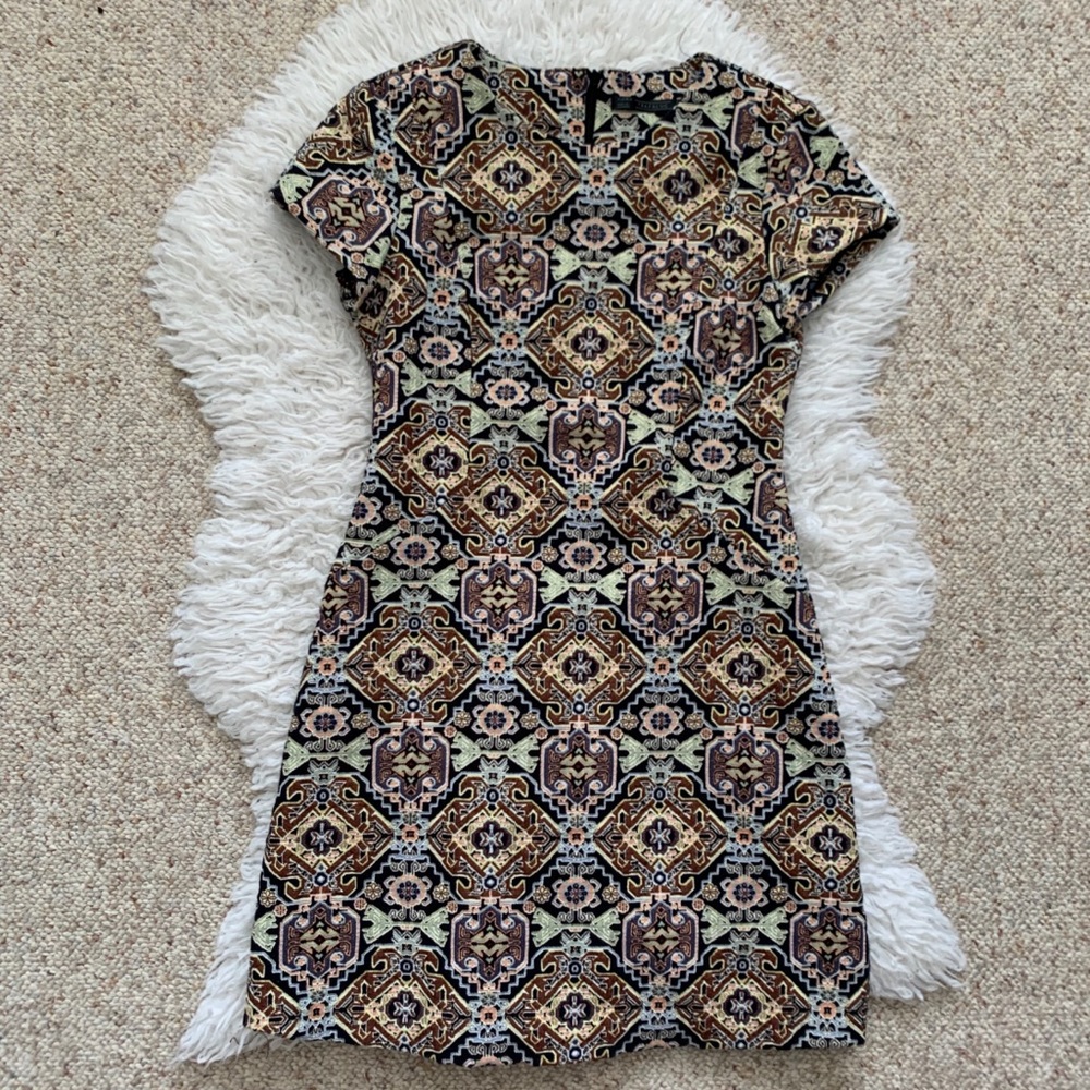 Dark printed Zara mini dress